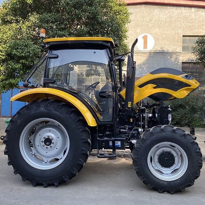 Nouveau tracteur agricole à engrenage 2024 110 ch 120 ch tracteur à roues avec boîte de vitesses