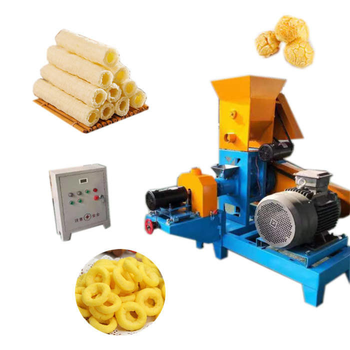 Appareil d'extrusion de poudre de maïs mini sans effort Petite machine à snacks avec moteur