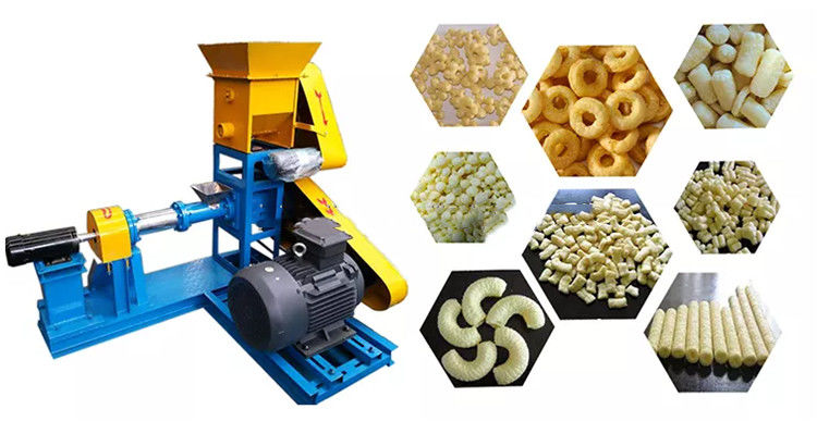 Appareil d'extrusion de poudre de maïs mini sans effort Petite machine à snacks avec moteur