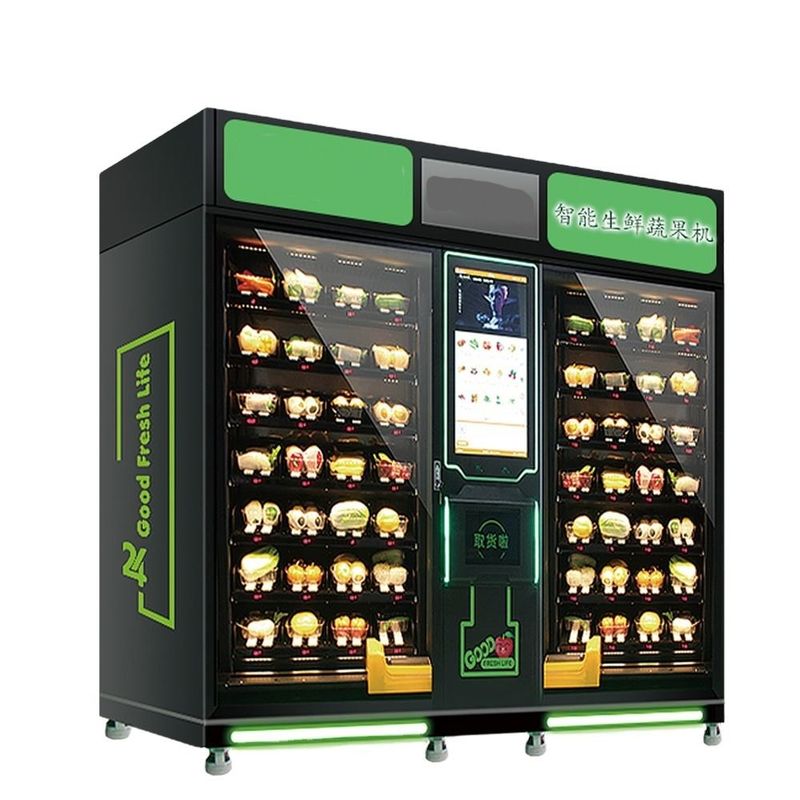 Automate de vente automatique de salade réfrigérée légumes fruits œufs pour les aliments