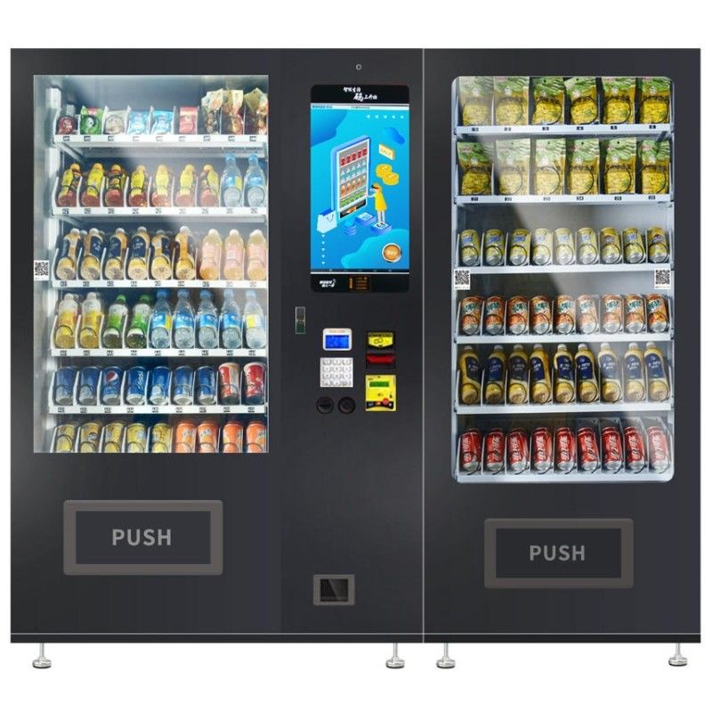 La machine à vendre de produits pour animaux de compagnie pour chiens et chats, machine spirale + casier deux en un micron intelligent