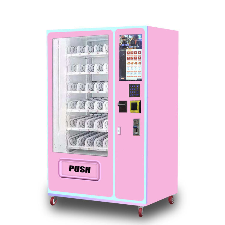 Centre commercial boisson froide peinture personnalisée couleur autocollant machine à vendre avec écran
