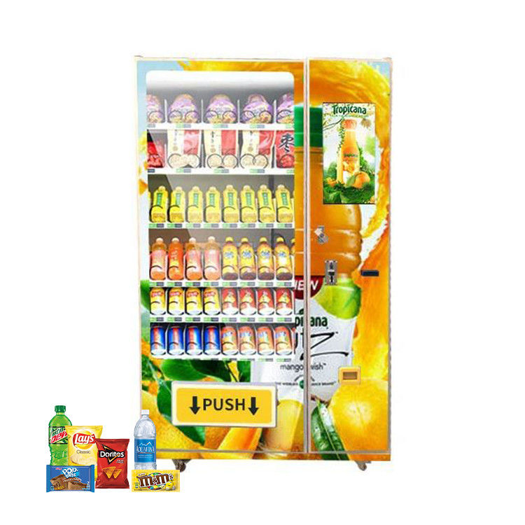 Centre commercial boisson froide peinture personnalisée couleur autocollant machine à vendre avec écran